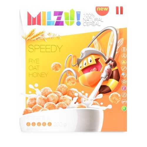 Готовый завтрак шарики злаковые с медом MILZU! 200 г, Латвия в Слата