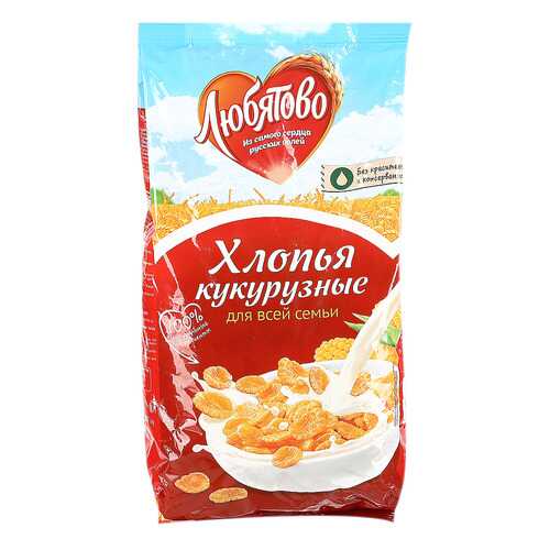 Хлопья Любятово кукурузные 300 г в Слата