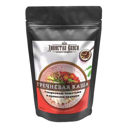 Каша гречневая Династия Вкуса с морковью томатами и пряными травами в Слата