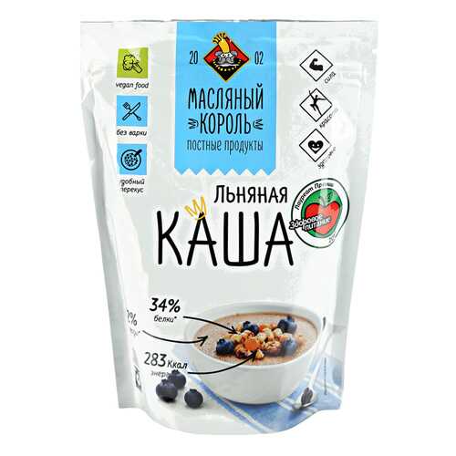 Каша Масляный Король льняная 300 г в Слата