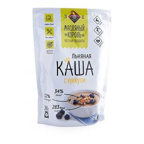 Каша Масляный Король льняная с кунжутом 300 г в Слата