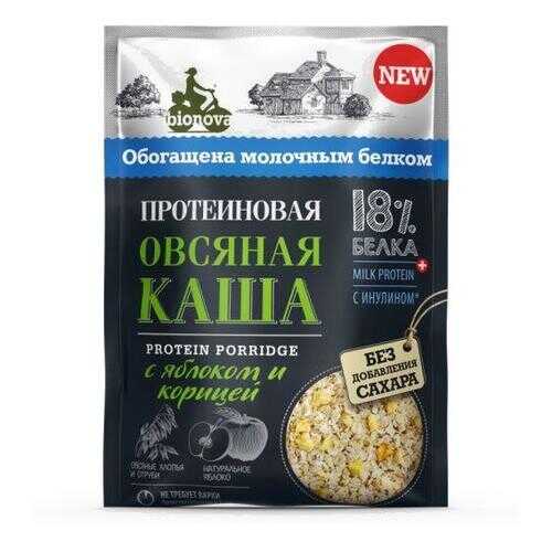 Каша овсяная Bionova Протеиновая с яблоком и корицей 40г в Слата