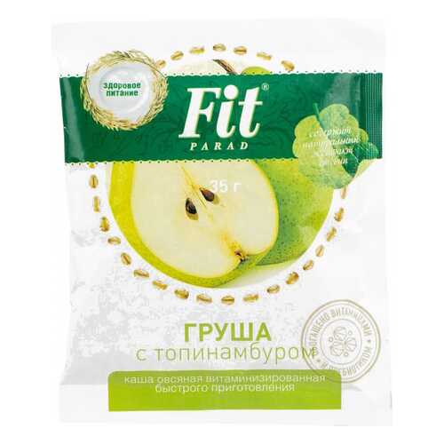 Каша овсяная Fit Parad быстрого приготовления груша с топинамбуром 35 г в Слата