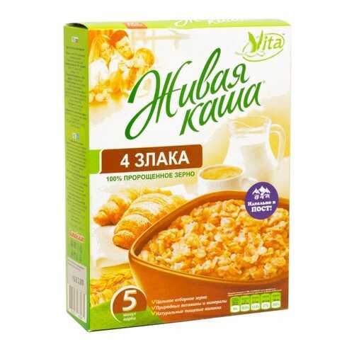 Каша Vita живая 4 злака хлопья из пророщенного зерна 300 г в Слата