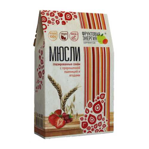 Мюсли мультизлаковые ягодные Фруктовая Энергия 310 г в Слата