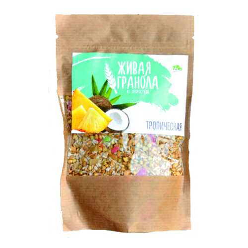 Живая гранола с проростками тропическая 130 г в Слата