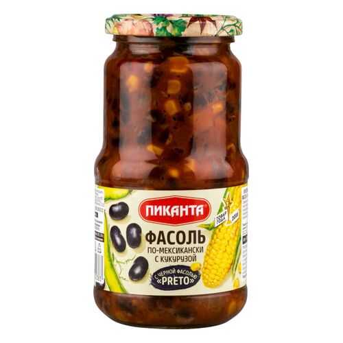 Фасоль Пиканта по-мексикански с кукурузой 530 г в Слата