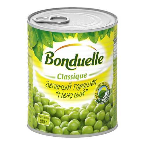 Горошек Bonduelle нежный зеленый консервированный 300 г в Слата