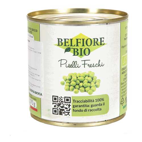 Горошек молодой Belfiore bio 340 г в Слата