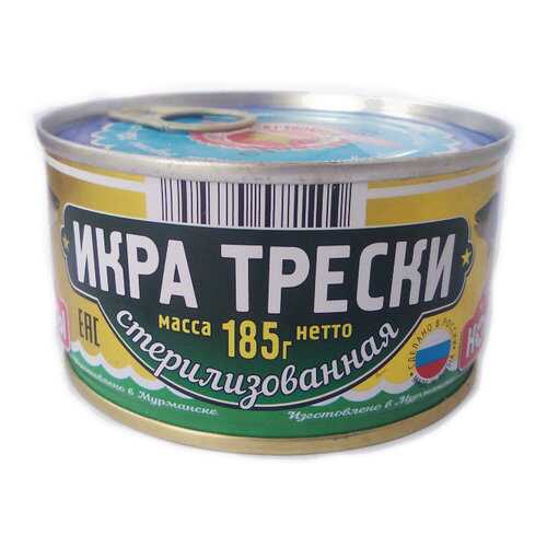 Икра трески Вкусные консервы стерилизованная 185 г в Слата