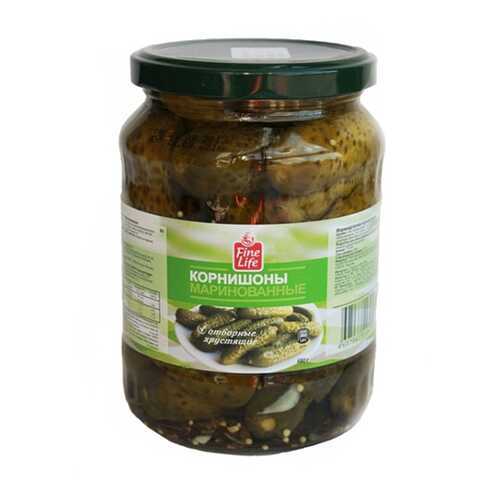 Корнишоны Fine Life маринованные 680 г в Слата
