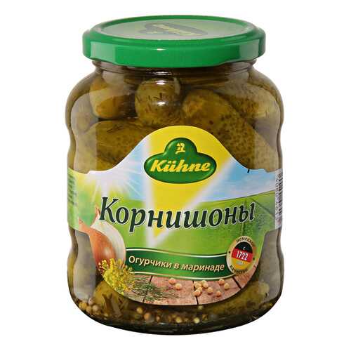 Корнишоны Kuhne в маринаде консервированные 330 г Германия в Слата