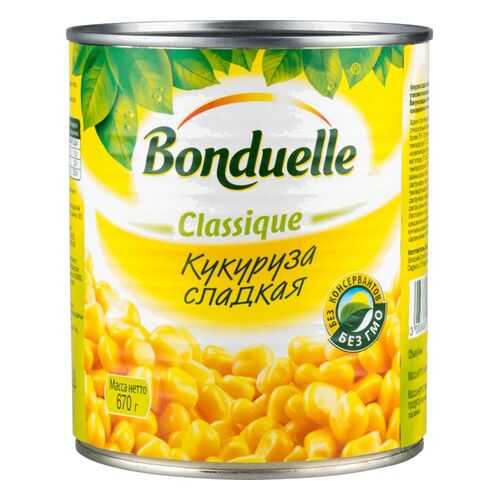 Кукуруза сладкая Bonduelle classique 670 г в Слата