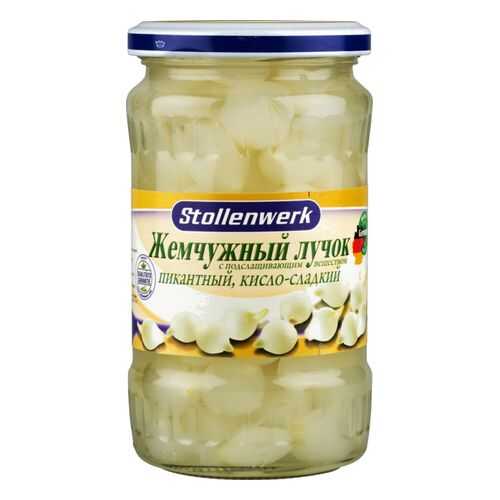 Лучок жемчужный Stollenwerk пикантный кисло-сладкий 320 г в Слата