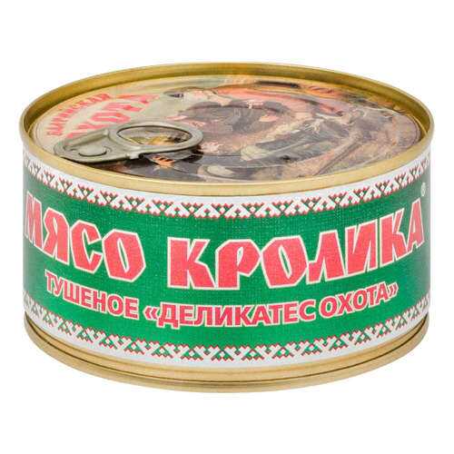 Мясо кролика МКК Балтийский Деликатес Охота тушеное 325г в Слата