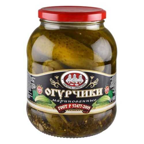 Огурцы маринованные Скатерть-Самобранка 1415 мл в Слата