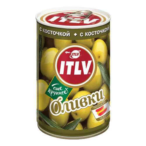 Оливки ITLV с косточкой 300 г в Слата