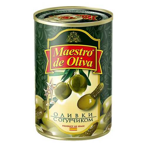 Оливки Maestro de Oliva с огурчиком 300 г в Слата