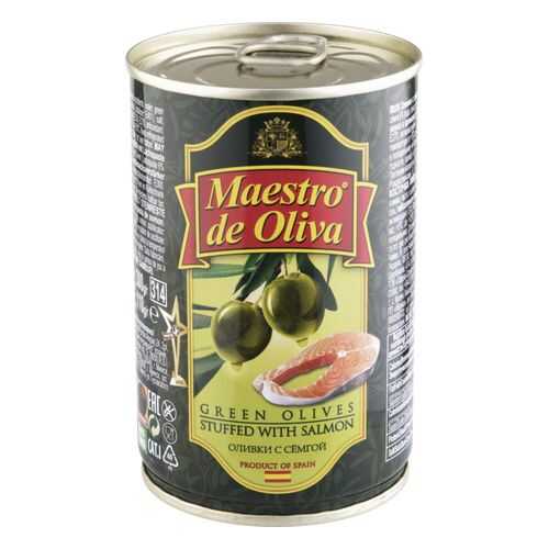 Оливки Maestro de Oliva с семгой 300 г в Слата