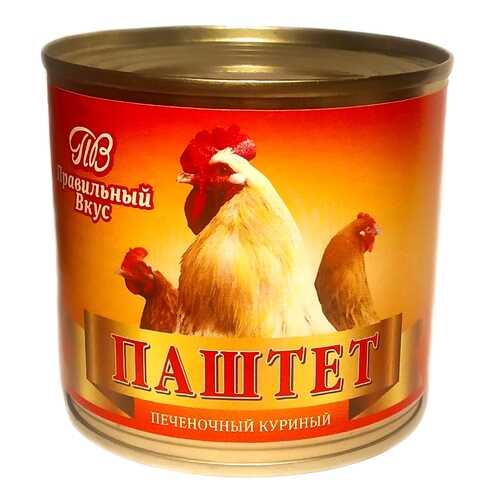 Паштет печнночный куриный Правильный вкус 240 гр. в Слата