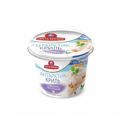 Паста Санта Бремор из морепродуктов антарктик криль сливочно-чесночный 150 г в Слата