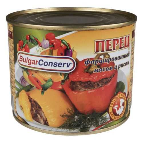 Перец BulgarConserv фаршированный мясом и рисом 540 г в Слата