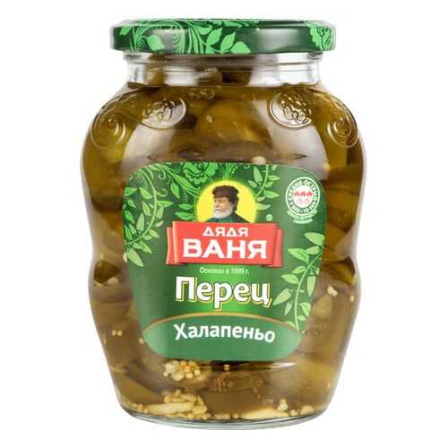 Перец Дядя Ваня халапеньо маринованный 350 г в Слата