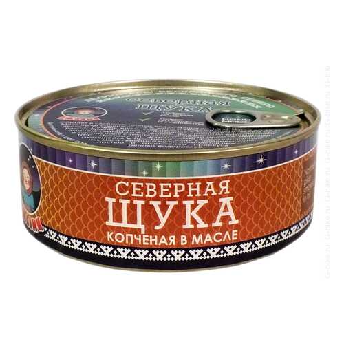 Рыбные консервы ТМ Ямалик щука северная копченая в масле 240 г в Слата