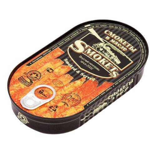 Смокеты Smoked&Served вкусные консервы в растительном масле 175 г в Слата