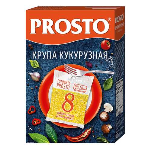 Крупа кукурузная Prosto в пакетиках 8*62.5 г 500 г в Слата