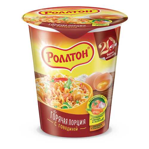 Лапша Роллтон с говядиной 70 г в Слата