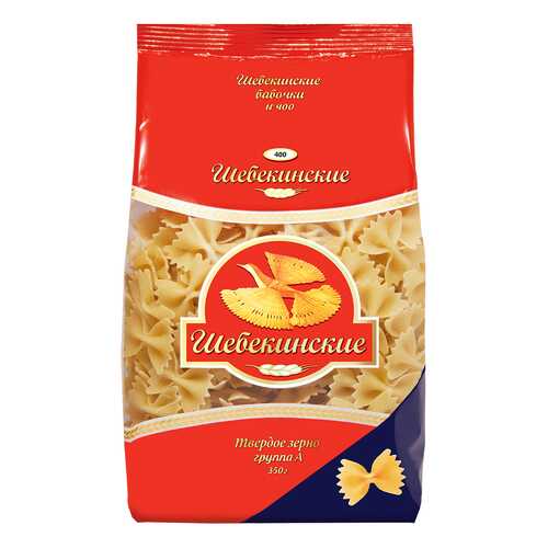 Макаронные изделия Шебекинские бабочки 350 г в Слата