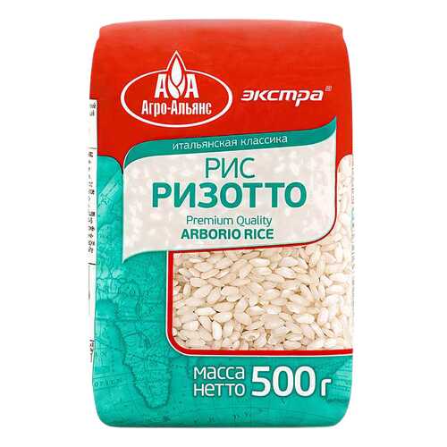 Рис Агро-Альянс ризотто экстра 500 г в Слата