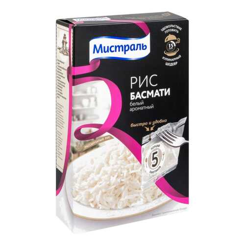 Рис Мистраль басмати белый 80 г 5 пакетов в Слата