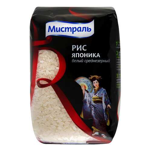Рис Мистраль японика круглозерный 500 г в Слата