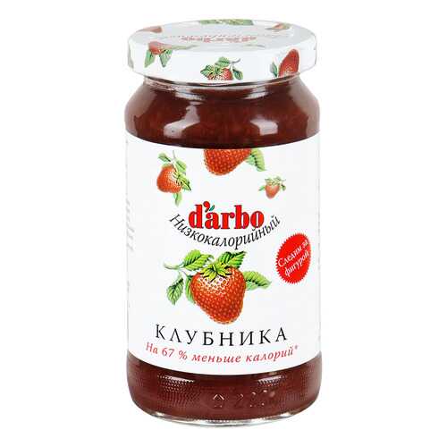 Конфитюр D'arbo клубника низкокалорийный 220 г в Слата
