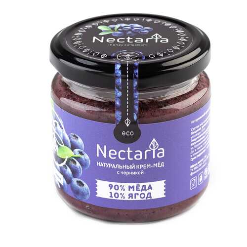 Крем-мёд с черникой Nectaria 230 г в Слата