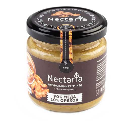 Крем-мёд с грецким орехом Nectaria 230 г в Слата