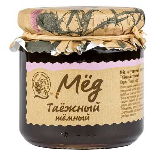 Мед цветочный Кедровый бор таежный темный 245 г в Слата