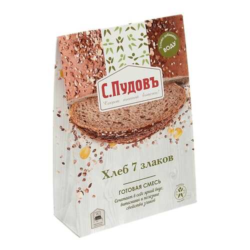 Хлебная смесь С.Пудовъ 7 злаков 500 г в Слата