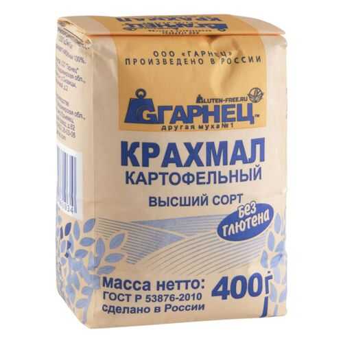 Крахмал картофельный Гарнец без глютена 400 г в Слата