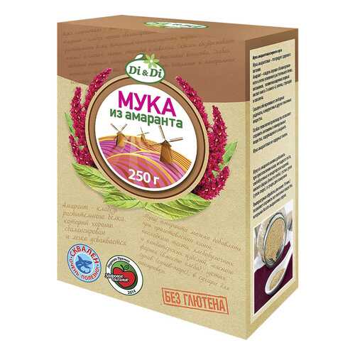 Мука Di&Di амарантовая без глютена 250 г в Слата