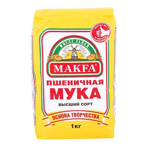 Мука пшеничная Макфа высший сорт 1 кг в Слата