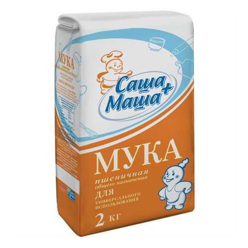 Мука пшеничная Саша+Маша 2 кг в Слата