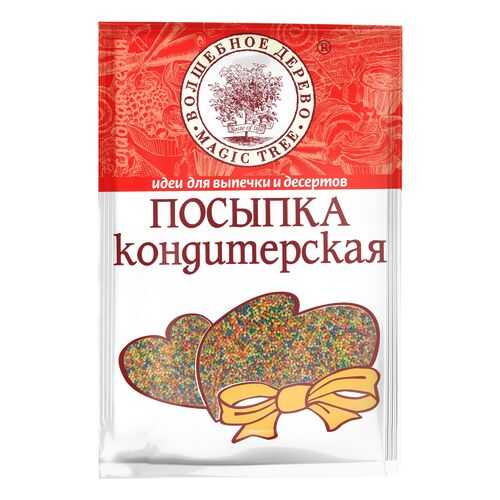 Посыпка кондитерская Волшебное дерево бисер разноцветный 40 г в Слата
