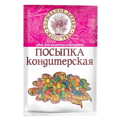 Посыпка кондитерская Волшебное дерево конфетти разноцветные 40 г в Слата