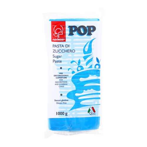 Сахарная Мастика универсальная для торта Modecor POP - Синяя, 1кг. (25473/p) в Слата