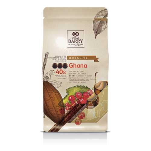 Шоколад Cacao Barry GHANA - Молочный, 40%, 1кг. (CHM-P40GHA-2B-U73) в Слата