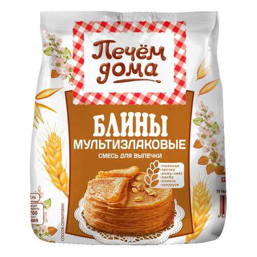Смесь для выпечки Печем дома блины мультизлакоые 300 г в Слата