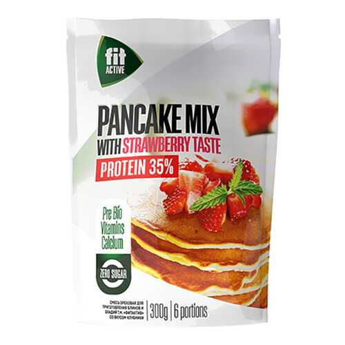 Смесь Fit Parad для оладьев со вкусом клубники высокобелковая 300 г в Слата